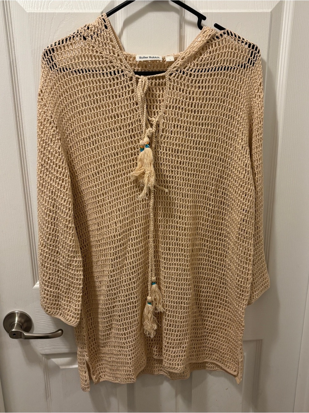 Roller Rabbit Malani Crochet Hooded Cover Up